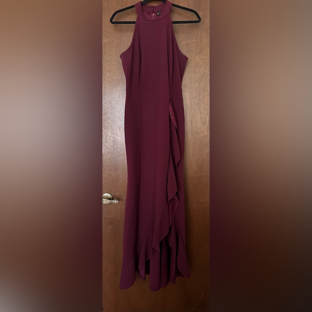 Evening long cocktail dress.